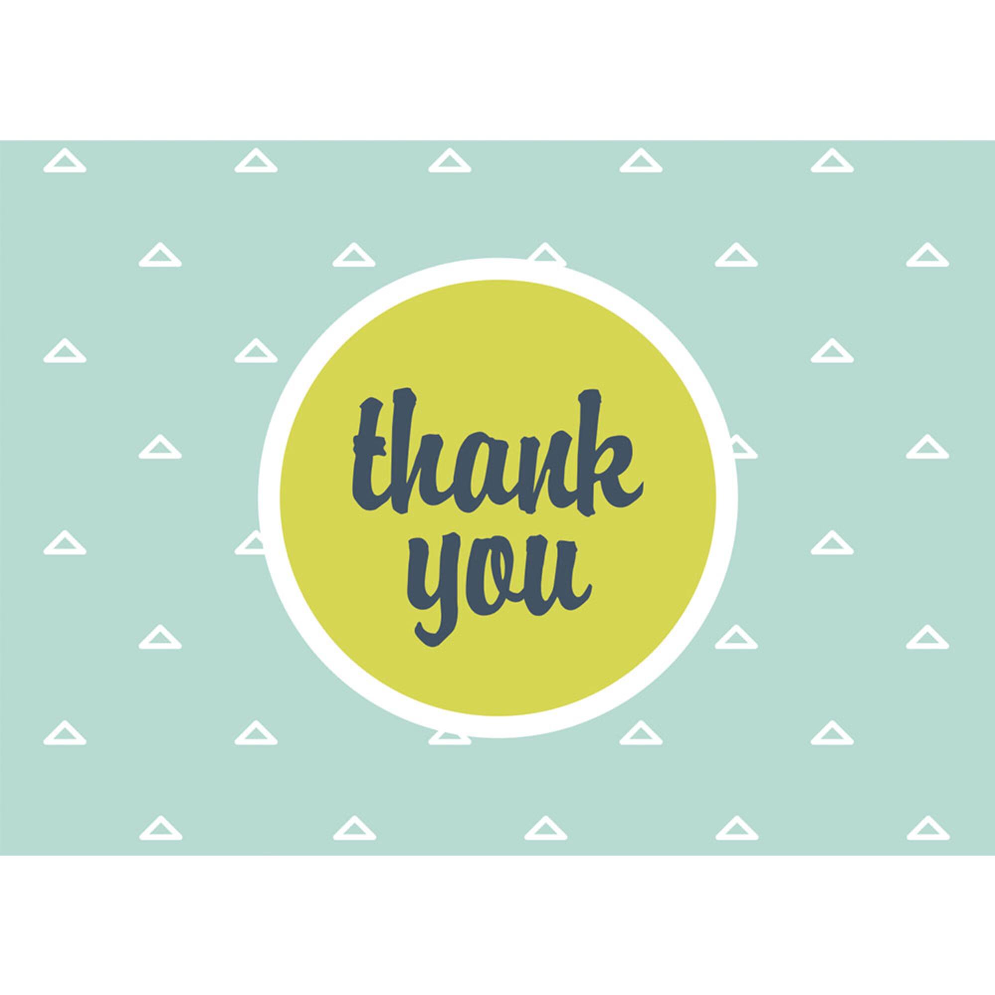 JAM Paper Modern Design Blank Thank You Cards & Envelopes, 36ct.
